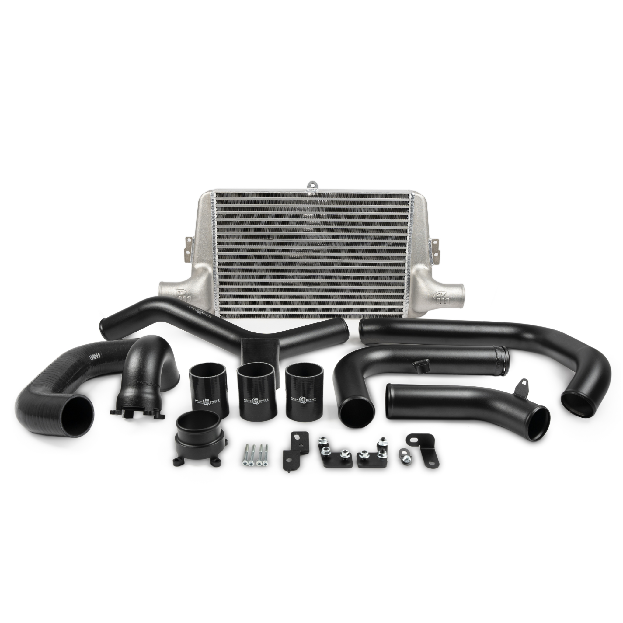 Process West Stage 1 Front Mount Intercooler Kit - PW Intake Fitment - 2022+ WRX - Silver