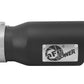 aFe MACHForce XP 3in Inlet x 4in Outlet x 9in Length Clamp-On Black Tip - 49T30401-B09