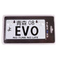 NRG Mini JDM Style Aluminum License Plate (Suction-Cup Fit/Universal) - EVO - MP-001-EVO