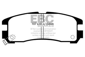 EBC 95-99 Chrysler Sebring Coupe 2.0 Ultimax2 Rear Brake Pads - UD383