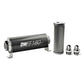 DeatschWerks Stainless Steel 8AN 100 Micron Universal Inline Fuel Filter Housing Kit (160mm) - 8-03-160-100K-8