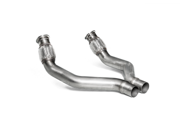 Akrapovic Link pipe set (SS) - for Akrapovic aftermarket exhaust system - Audi RS 6 Avant (C7) 2017-2018
