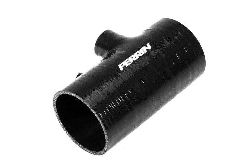 PERRIN 22-24 Subaru WRX / 20-25 LGT & OBXT Turbo Inlet Hose w/Turbo Adapter Flange (Short) - Black - PSP-INT-426BK