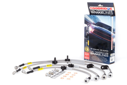 Goodridge 94-01 Acura Integra / 92-95 Honda Civic (w/Rear Disc & ABS) Stainless Steel Brake Line Kit - 20018