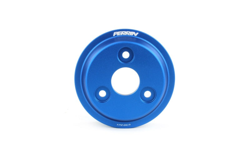 PERRIN 22-25 Subaru WRX / 21-25 Crosstrek / 20-25 LGT/OBXT/FXT Lightweight Water Pump Pulley - Blue - PSP-ENG-112BL
