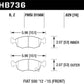 Hawk 14-16 Fiat 500 c Front ER-1 Brake Pads - HB736D.629