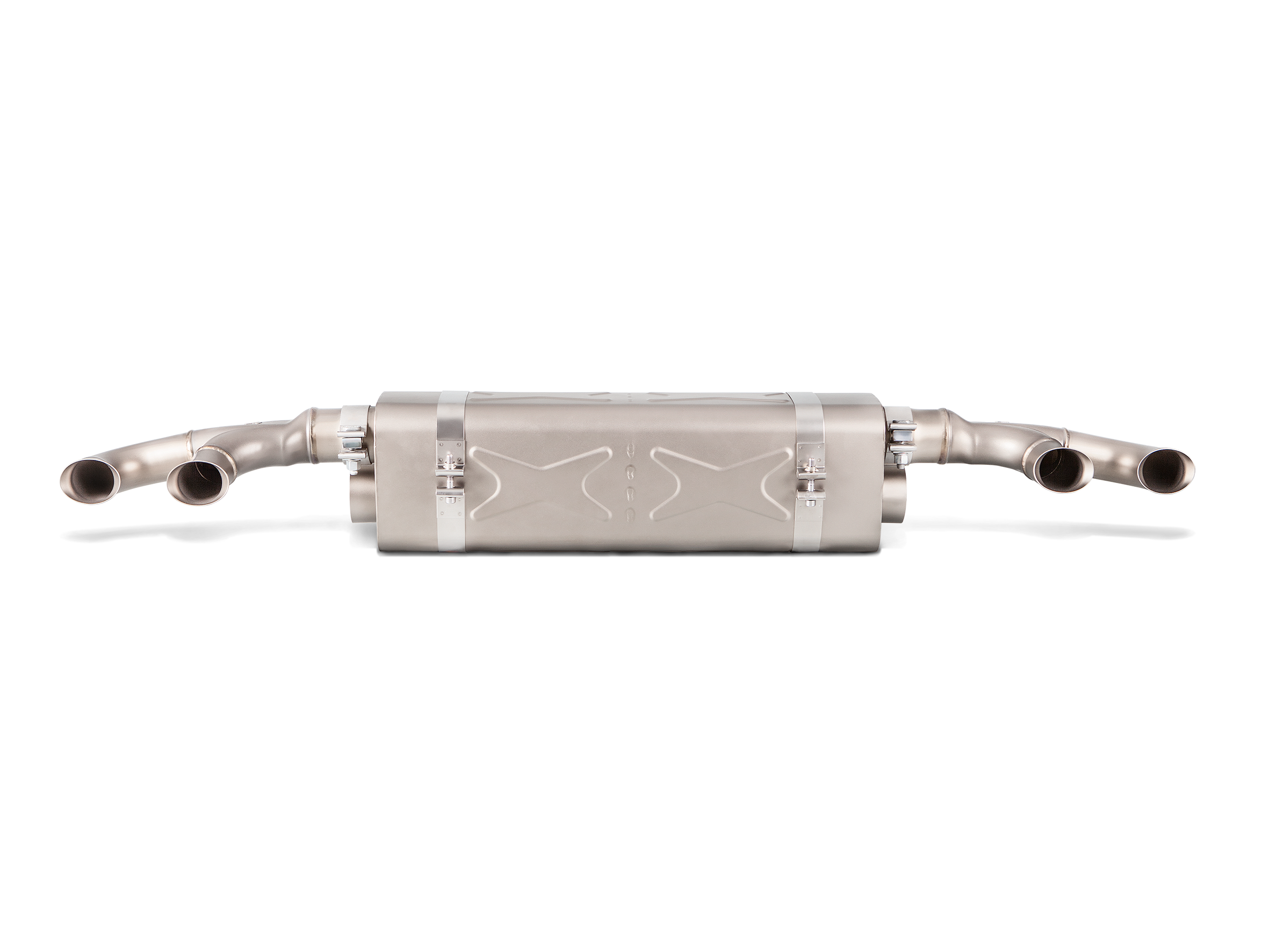 Akrapovic Slip-On Line (Titanium) - Porsche 911 Turbo / Turbo S (991.2) 2019+ - S-PO/TI/6H - Revzone
