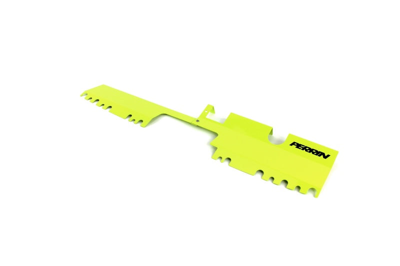 PERRIN 15-21 Subaru WRX/STI Radiator Shroud (With OEM Intake Scoop) - Neon Yellow - PSP-ENG-512-4NY