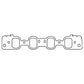 Cometic Ford 335 Series V8 .060in KF Intake Manifold Gasket Set - 4BBL Heads - C15102