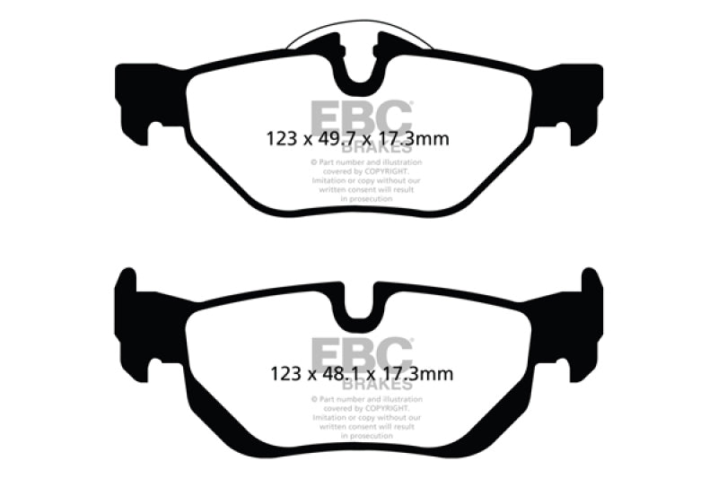 EBC 13+ BMW X1 2.0 Turbo (28i) Ultimax2 Rear Brake Pads - UD1267
