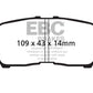 EBC 05-09 Buick Allure (Canada) 3.6 Ultimax2 Rear Brake Pads - UD999