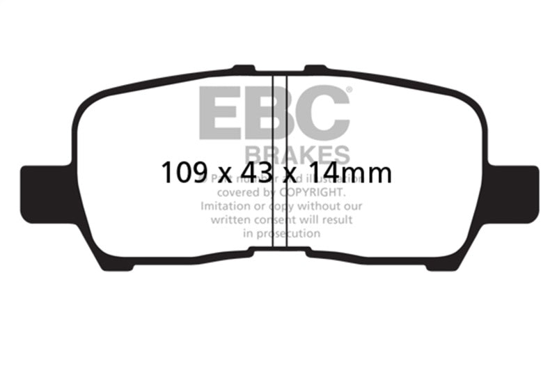 EBC 05-09 Buick Allure (Canada) 3.6 Ultimax2 Rear Brake Pads - UD999