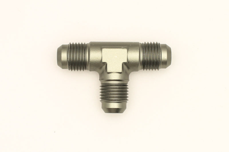 DeatschWerks 6AN Male Flare + 6AN Male Flare To 6AN Male Flare Tee Fitting - 6-02-0721