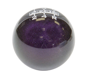 NRG Universal Ball Style Shift Knob - Heavy Weight 480G / 1.1Lbs. - Green/Purple (5 Speed) - SK-300GP-W