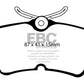 EBC 13+ Ford Fiesta 1.6 Turbo ST Ultimax2 Rear Brake Pads - UD886