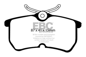 EBC 2017+ Ford Fiesta (MK7) Bluestuff Rear Brake Pads - DP51218NDX