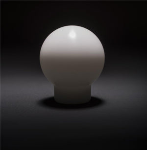 Killer B Round Shift Knob White 6mt w/Rev Lockout - 1001