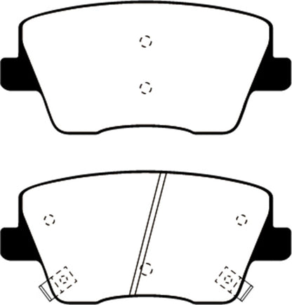 EBC 2019+ Hyundai Veloster Turbo N (2nd Gen) 2.0L Ultimax Rear Brake Pads - UD2212