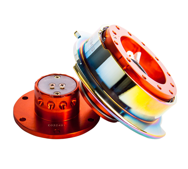 NRG Quick Release Gen 2.5 - Orange Body / Neochrome Ring - SRK-250OR/MC