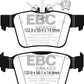 EBC 17+ Alfa Romeo Giulia 2.0L Turbo Ultimax Rear Brake Pads - UD1989