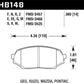 Hawk 90-93 Mazda Miata DTC-50 Race Front Brake Pads - HB148V.560