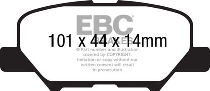 EBC 14+ Mazda 3 2.0 (Mexico Build) Redstuff Rear Brake Pads - DP32171C