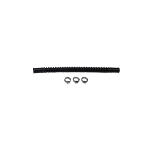 Deatschwerks Convoluted Tubing 200mm Length x 8mm ID Side 1 x 8mm ID Side 2 - Black - 9-CT-8-516