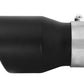 aFe MACH Force-XP 409 SS Single Wall Universal Clamp On Exhaust Tip - Black - 49T25354-B06