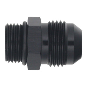 DeatschWerks 8AN ORB Male to 10AN Male Flare Adapter - Anodized Matte Black - 6-02-0408-B