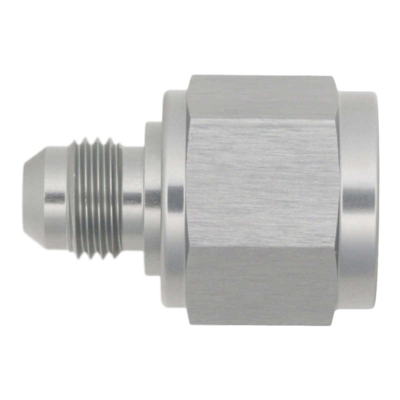 DeatschWerks 10AN Female Flare to 6AN Male Flare Reducer - Anodized DW Titanium - 6-02-0219