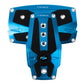 NRG Brushed Aluminum Sport Pedal A/T - Blue w/Black Rubber Inserts - PDL-250BL