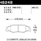 Hawk 97-06 Corvette (incl C5 Z06) HP+ Street Rear Brake Pads - HB248N.650