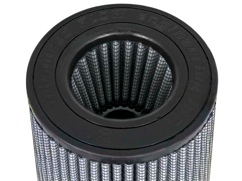 aFe Magnum FLOW Pro DRY S Air Filter 3-1/2in F x 6in B x 4-1/2in T (Inverted) x 9in H - 21-91135