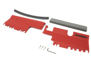 PERRIN 15-21 Subaru WRX/STI Radiator Shroud (Without OEM Intake Scoop) - Red - PSP-ENG-512-2RD