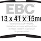EBC 09-13 Toyota Highlander 2.7 2WD/4WD Yellowstuff Rear Brake Pads - DP41838R