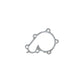 Cometic Nissan VG30DE/VG30DETT .015in Fiber Water Pump Gasket - C4777-015