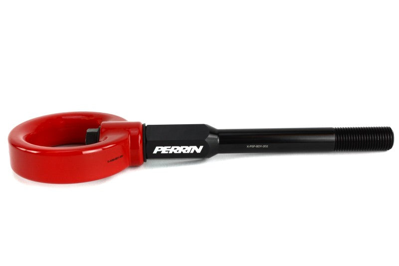 PERRIN 02-07 Subaru WRX/STI Tow Hook Kit (Front) - Red - PSP-BDY-230RD
