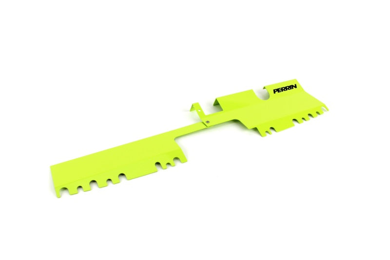 PERRIN 15-21 Subaru WRX/STI Radiator Shroud (With OEM Intake Scoop) - Neon Yellow - PSP-ENG-512-4NY