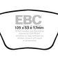 EBC 10-13 Audi A3 2.0 Turbo (Bosch rear caliper) Ultimax2 Rear Brake Pads - UD1456