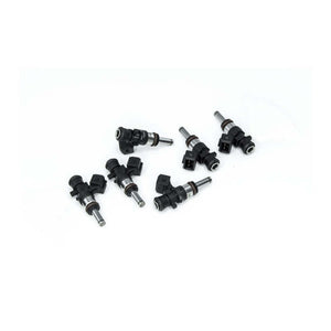 Deatschwerks Bosch EV14 Universal 40mm Compact Matched Set of 6 Injectors 500cc (Extended Nozzle) - 16MX-00-0500-6