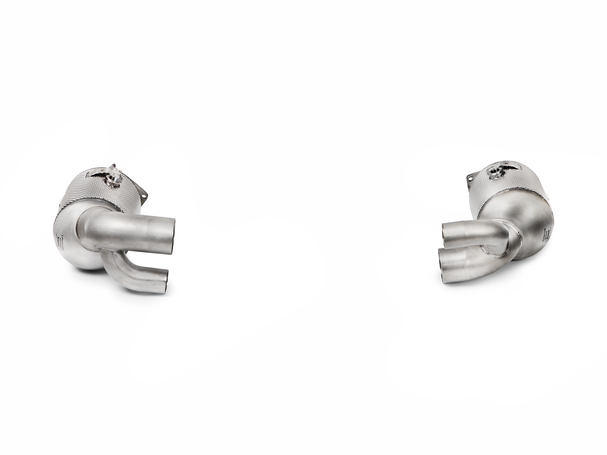 Akrapovic Link Pipe Set w Cat (SS) - Porsche 911 Carrera / Cabriolet / Targa /S/4/4S/GTS (991.2) 2019+ - L-PO/SS/1H - Revzone
