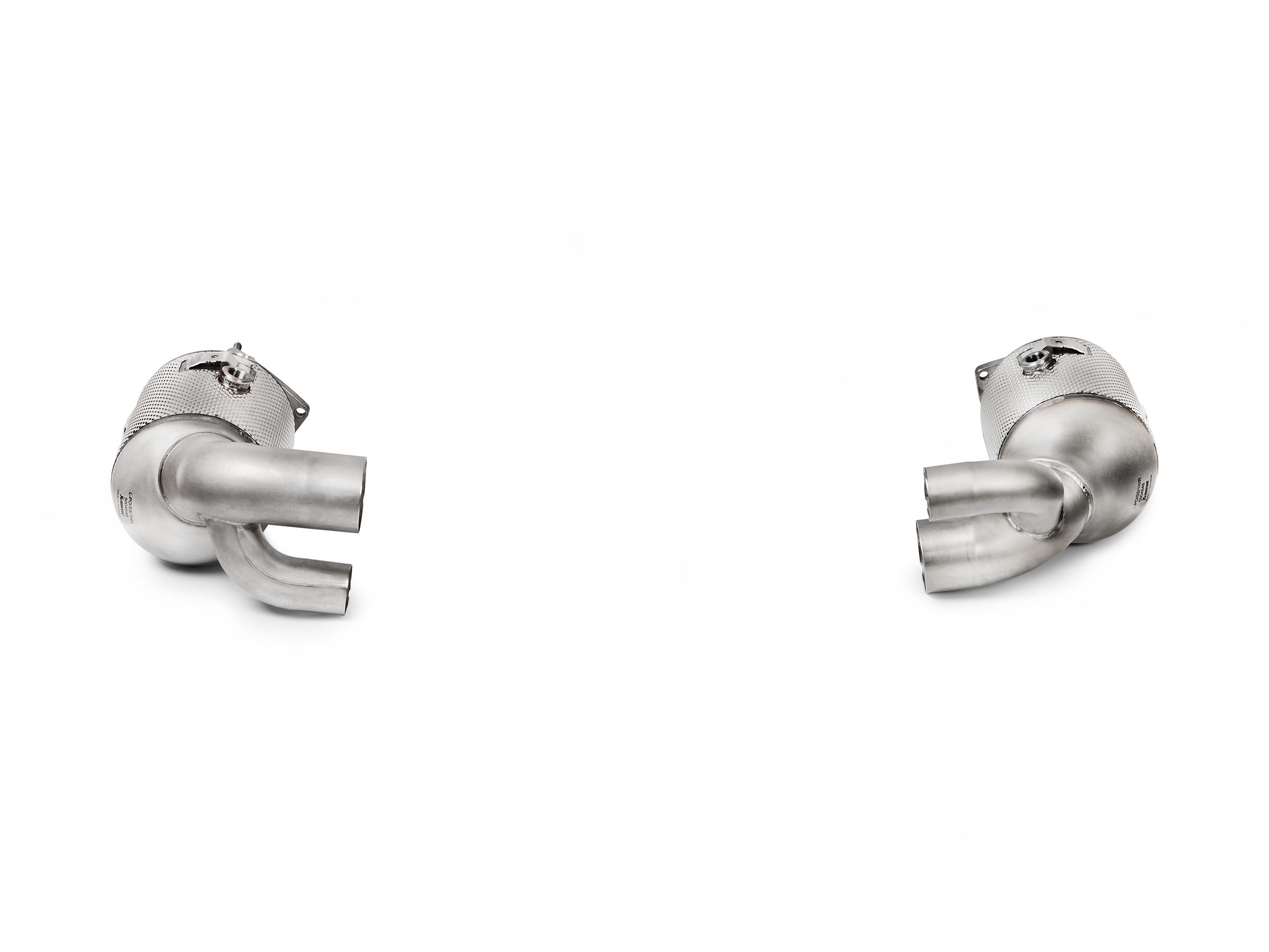 Akrapovic Link Pipe Set w Cat (SS) - Porsche 911 Carrera / Cabriolet / Targa /S/4/4S/GTS (991.2) 2019+ - L-PO/SS/1H - Revzone