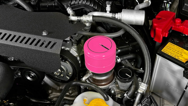 PERRIN 15-25 Subaru WRX & 13-25 BRZ/FR-S/86/GR86 Oil Filter Cover - Hyper Pink - PSP-ENG-716HP