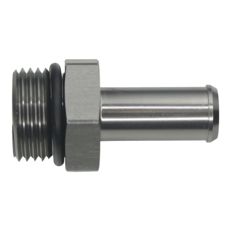 DeatschWerks 10AN ORB Male to 1/2in Male Barb Fitting - Anodized DW Titanium - 6-02-0515