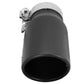 aFe MACHForce XP 3in Inlet x 4in Outlet x 9in Length Clamp-On Black Tip - 49T30401-B09