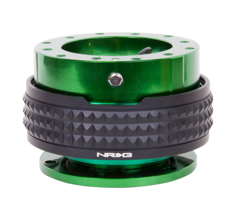 NRG Quick Release Kit - Pyramid Edition - Green Body / Black Pyramid Ring - SRK-210GN/BK