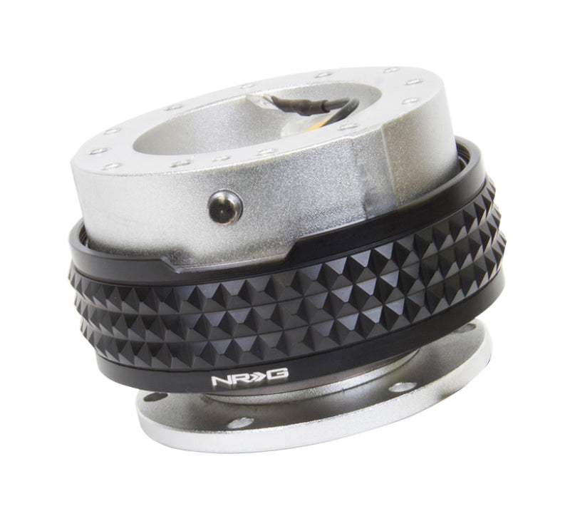 NRG Quick Release Kit - Pyramid Edition - Silver Body / Black Pyramid Ring - SRK-210SL/BK