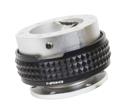 NRG Quick Release Kit - Pyramid Edition - Silver Body / Black Pyramid Ring - SRK-210SL/BK