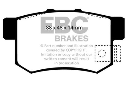 EBC Brakes Bluestuff Street and Track Day Brake Pads - DP5781/2NDX