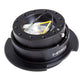 NRG Quick Release Kit Gen 2.5 - Black / Black Ring w/Finger Grooves - SRK-250BK
